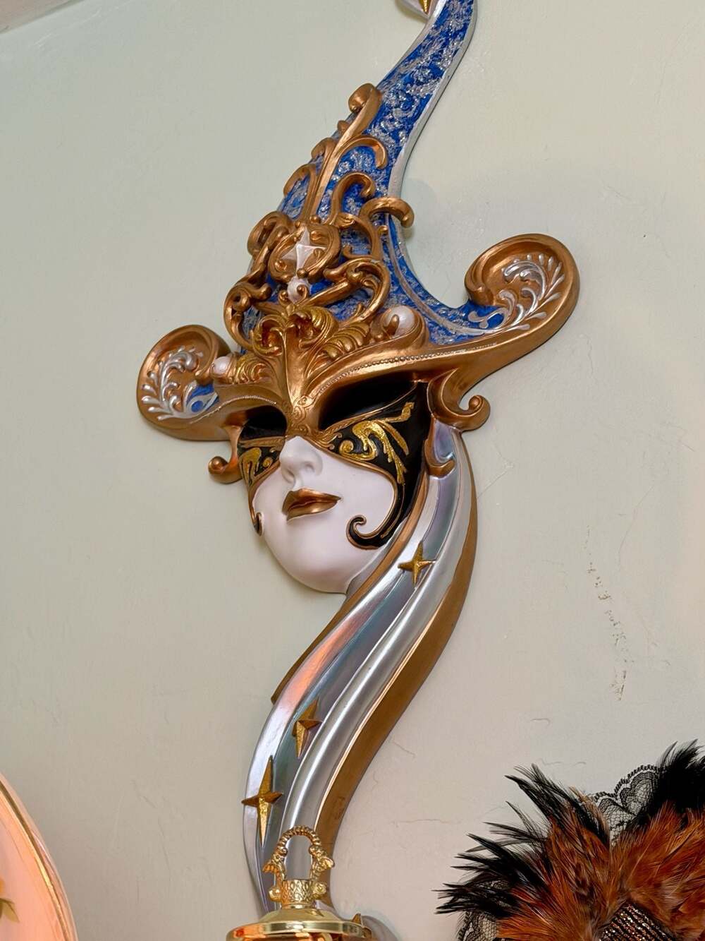 Authentic Italian Venetian Decorative Wall Mask